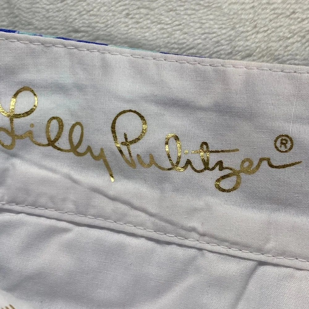 Lilly Pulitzer Callan Shorts Pineapple Print‎ Cotton Blend Size 6 - flaw
